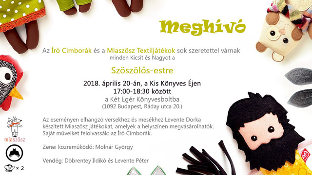 Szöszölős est az Író Cimborákkal és a Miaszösszel